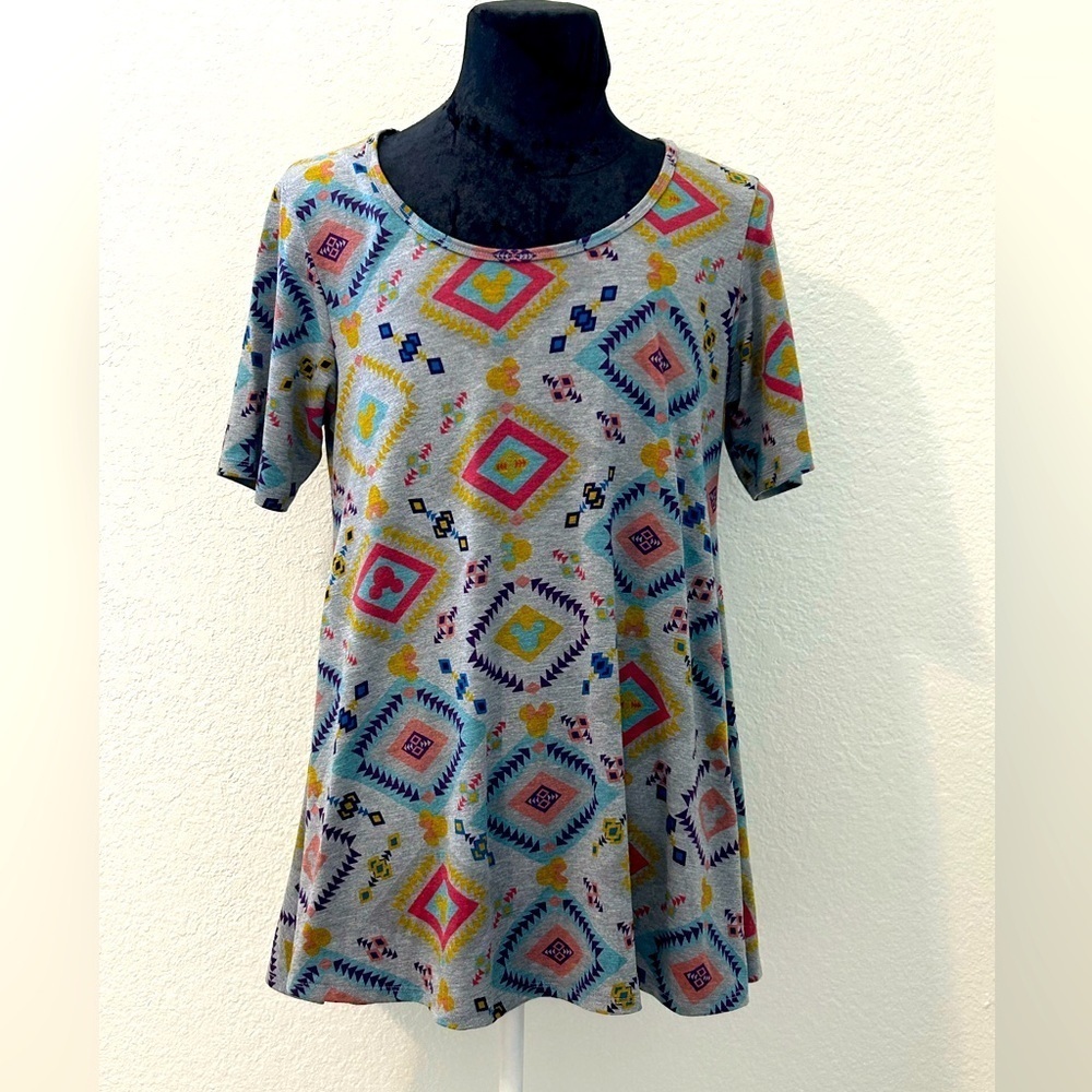 LuLaRoe Minnie Mouse Print Tunic Top
